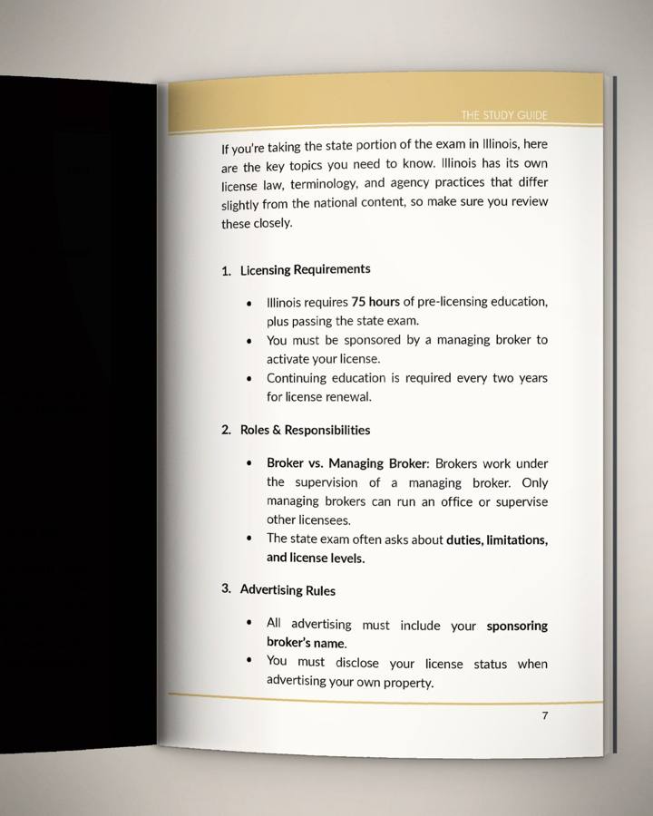 Close-up of a single interior page