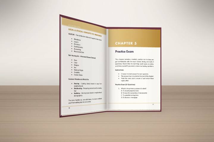 Hardcover standing open in a V on a tabletop